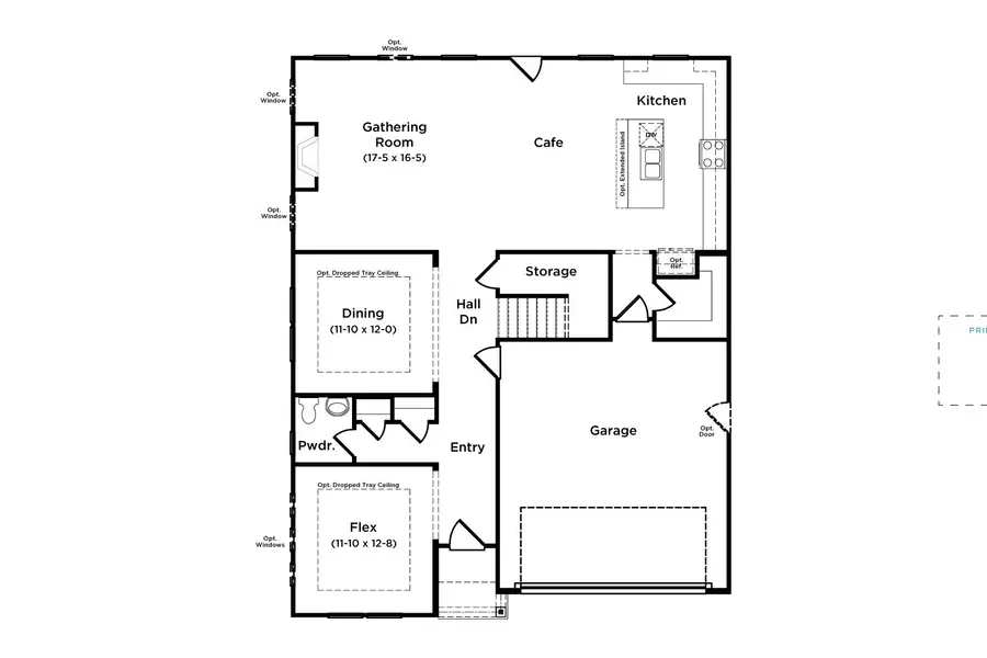 2D floor plan layout for the Wagener by DRB Homes in Everson, Snellville, GA (Image 4). 2D floor plan layout for the Wagener by DRB Homes in Everson, Snellville, GA (Image 4).