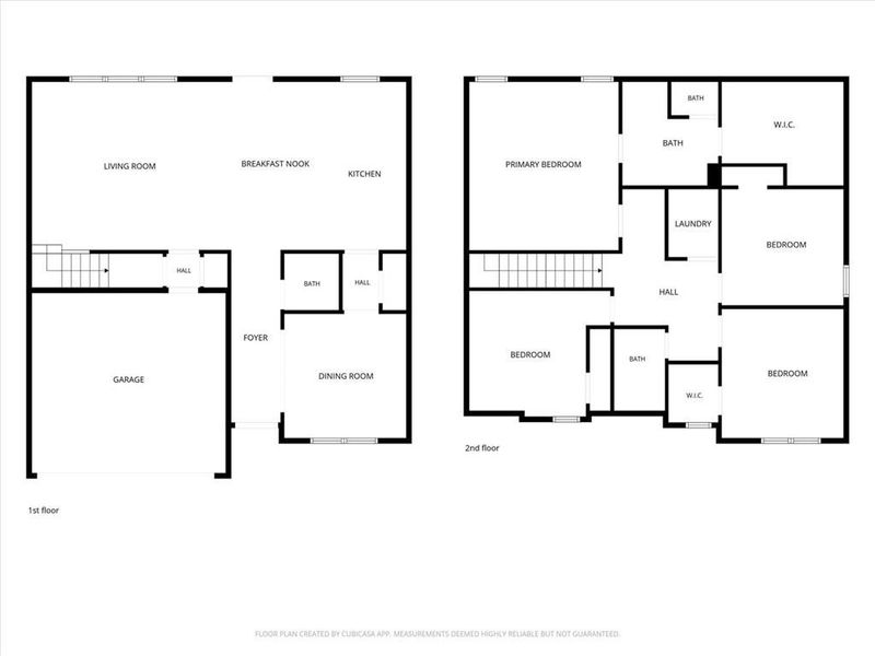 2D floor plan layout of this home in Ellington Farms, Statham, GA (Image 19).