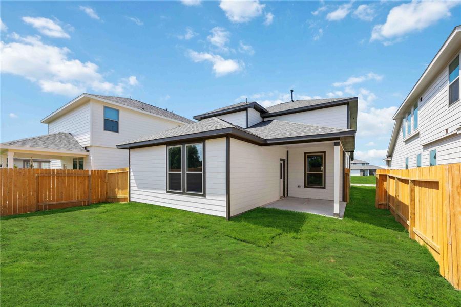 Exterior details and patio area of a home in Tejas Village, Beasley (Image 3). Exterior details and patio area of a home in Tejas Village, Beasley (Image 3).