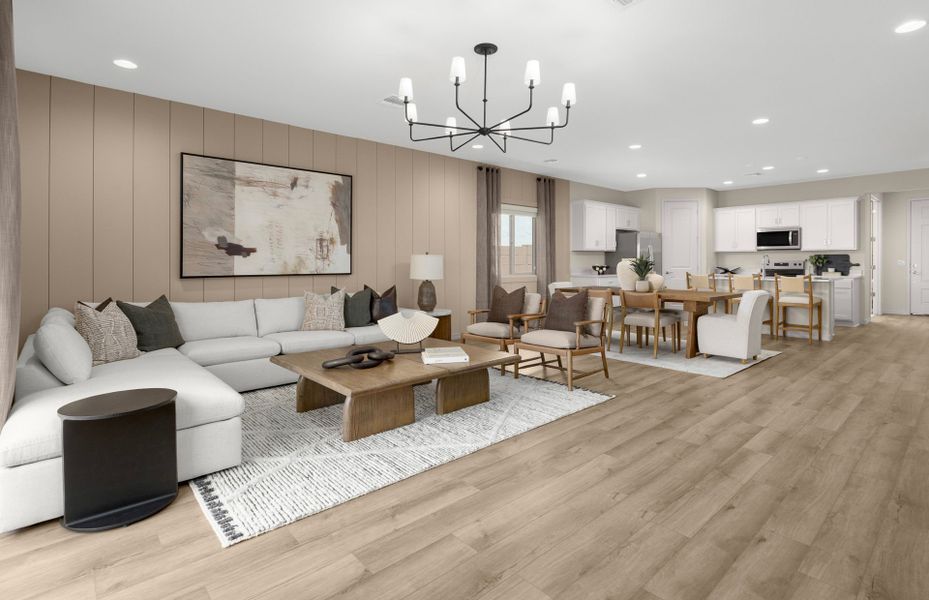 Representative furnished interior of a home built from the Lantana by Pulte Homes in Festival Foothills, Buckeye (Image 12).