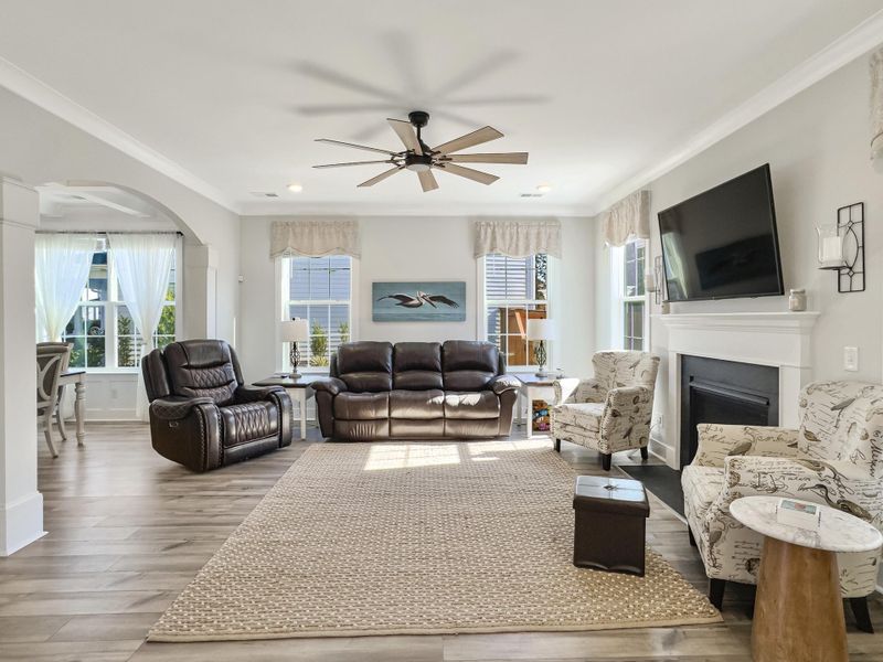 Furnished interior view inside a new home in Hewing Farms, Summerville (Image 58). Furnished interior view inside a new home in Hewing Farms, Summerville (Image 58).