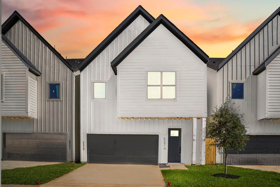 Front exterior of a new home in , Houston, TX, highlighting curb appeal (Image 25).