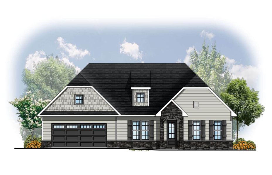 Representative rendering of the exterior for the Willow by Cook Bros. Homes (Image 8). Representative rendering of the exterior for the Willow by Cook Bros. Homes (Image 8).