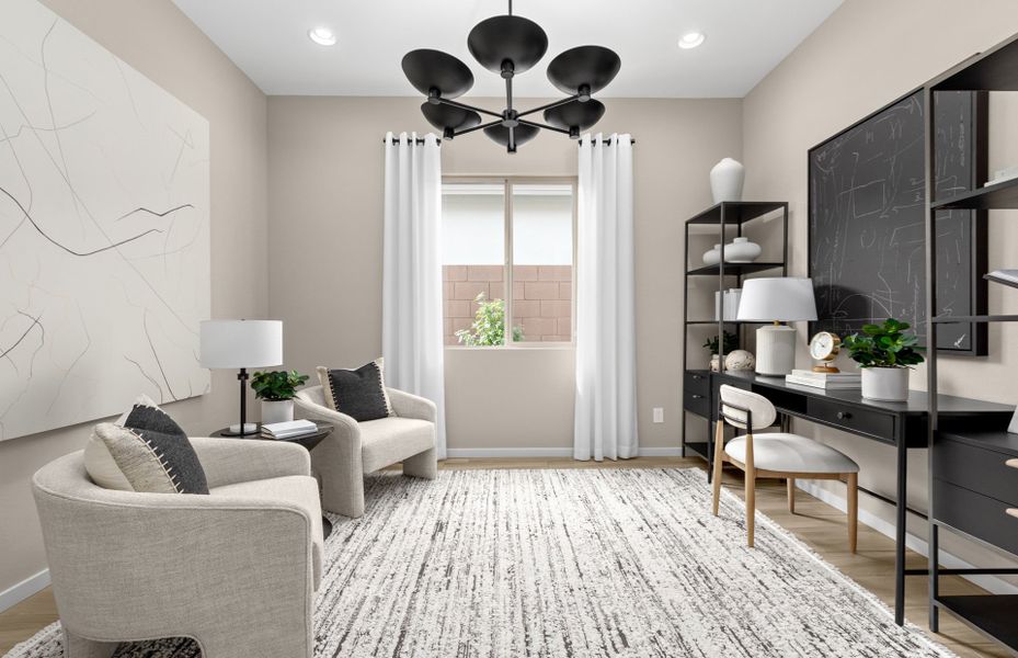 Representative furnished interior of a home built from the Verbena by Pulte Homes in Regent Hills - Meadow Series, Buckeye (Image 5).