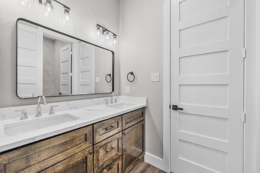 Furnished interior view inside a new home in , New Waverly (Image 18).