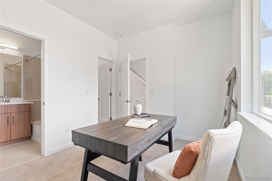 Furnished interior view inside a new home in , Denver (Image 10).