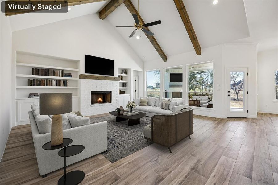 Furnished interior view inside a new home in , Azle (Image 9).