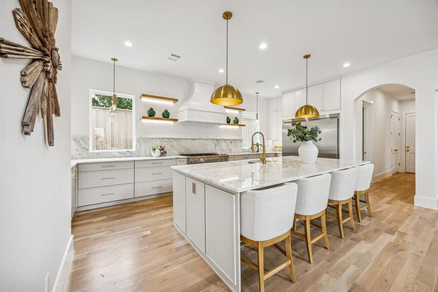Furnished interior view inside a new home in , Dallas (Image 15).