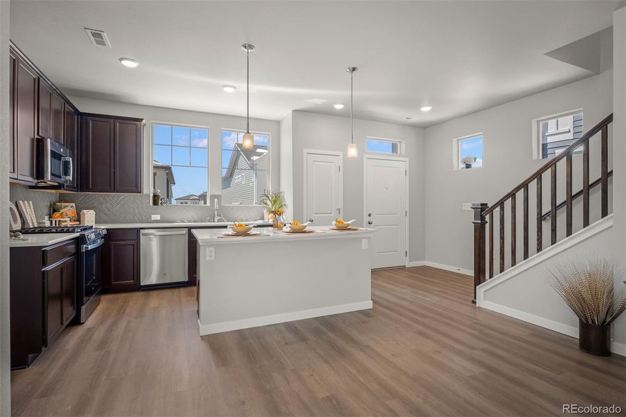 Furnished interior view inside a new home in Revel Crossing at Wolf Ranch – The Ascent Collection, Colorado Springs (Image 4).