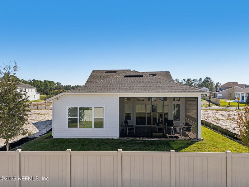 Exterior details and patio area of a home in Seabrook Village II, Ponte Vedra (Image 39). Exterior details and patio area of a home in Seabrook Village II, Ponte Vedra (Image 39).