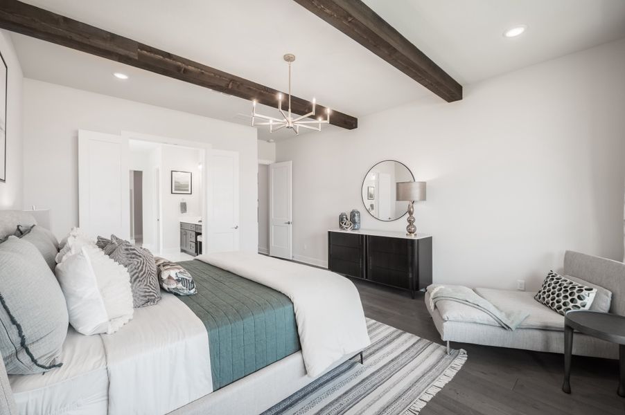 Representative furnished interior of a home built from the Bogata by Tri Pointe Homes in Harvest Green, Richmond (Image 61).