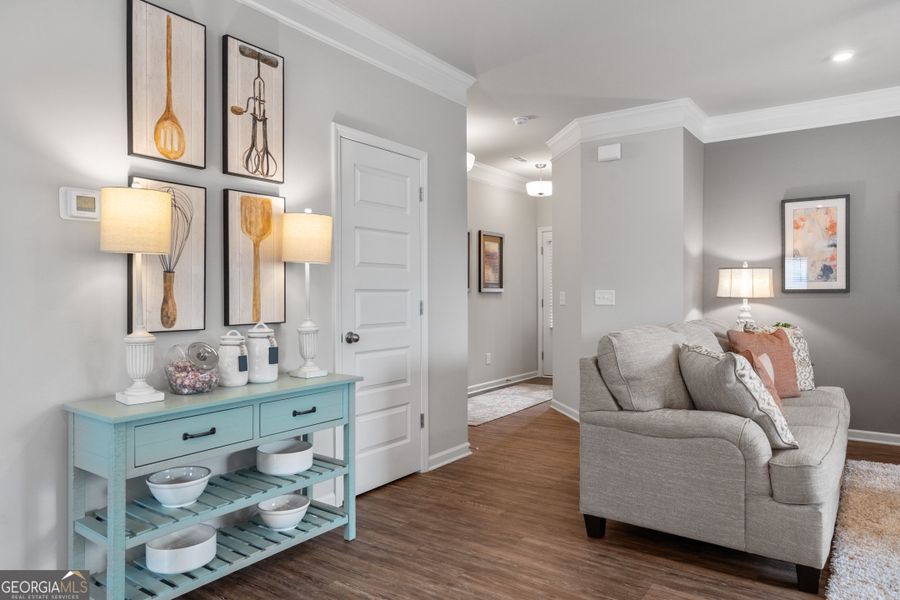 Furnished interior view inside a new home in Crescent Towns, Riverdale (Image 9).