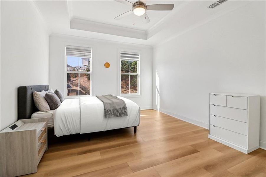 Furnished interior view inside a new home in , Buford (Image 11).