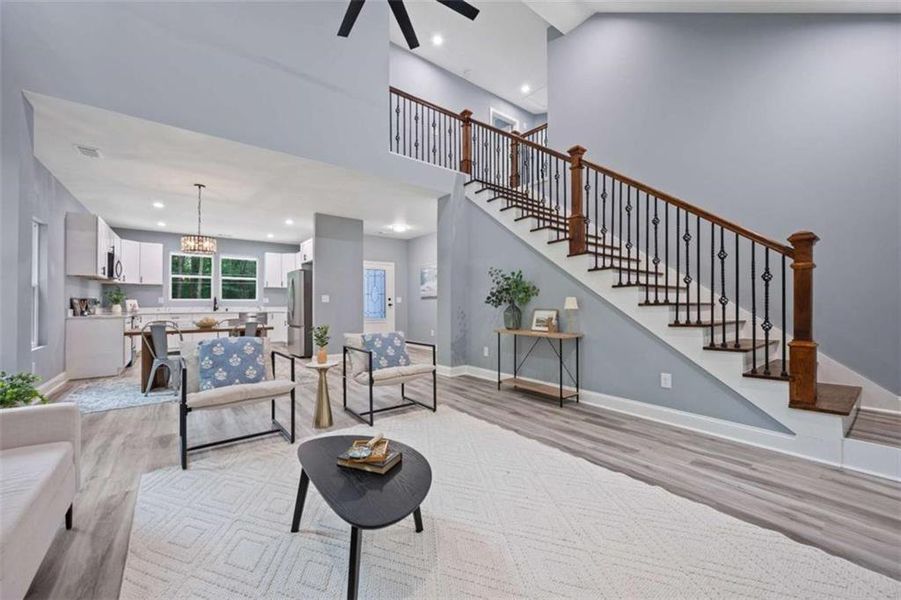 Furnished interior view inside a new home in , Commerce (Image 33).