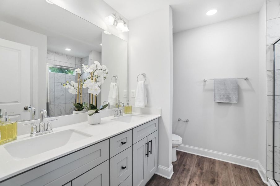 Furnished interior view inside a new home in Harrisburg Village Townhomes, Harrisburg (Image 24).