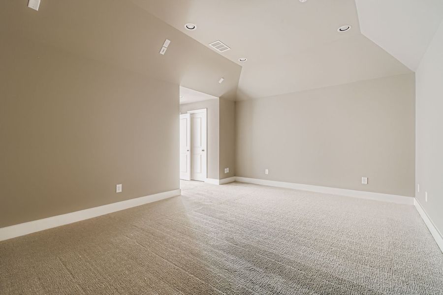 Spacious, unfurnished interior of a new home in The Tribute - Westbury 41s, The Colony (Image 17). Spacious, unfurnished interior of a new home in The Tribute - Westbury 41s, The Colony (Image 17).