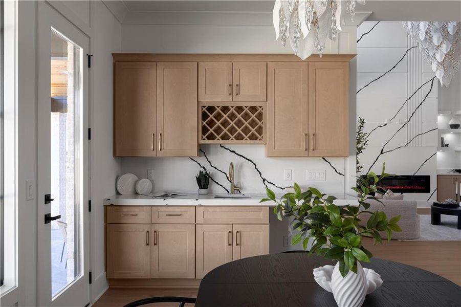 Furnished interior view inside a new home in , Suwanee (Image 64).