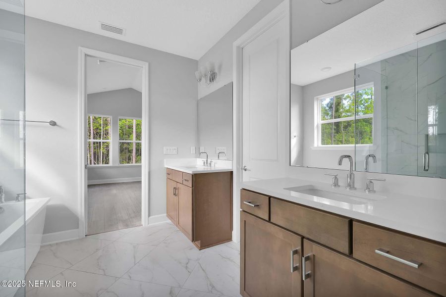 Furnished interior view inside a new home in Reflections at Nocatee, Ponte Vedra (Image 16). Furnished interior view inside a new home in Reflections at Nocatee, Ponte Vedra (Image 16).