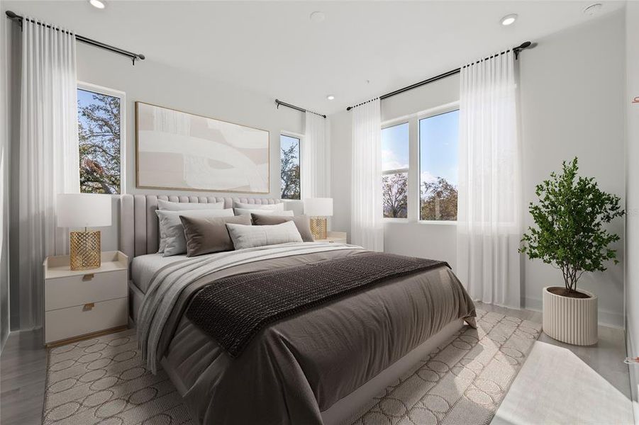 Furnished interior view inside a new home in , St. Petersburg (Image 30).