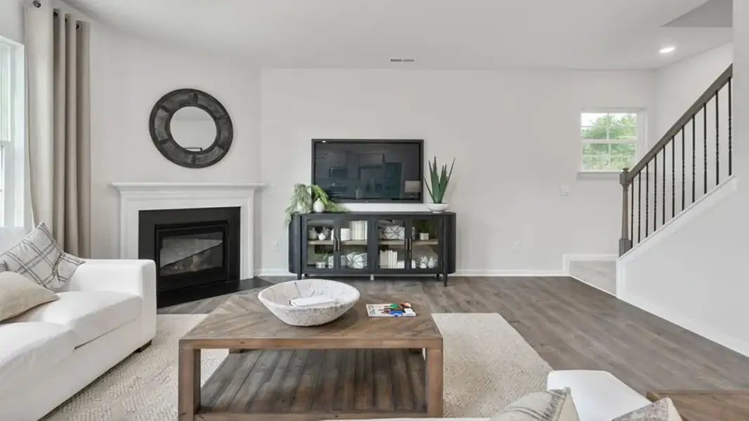 Furnished interior view inside a new home in The Estates at Edinborough, Gibsonville (Image 10).
