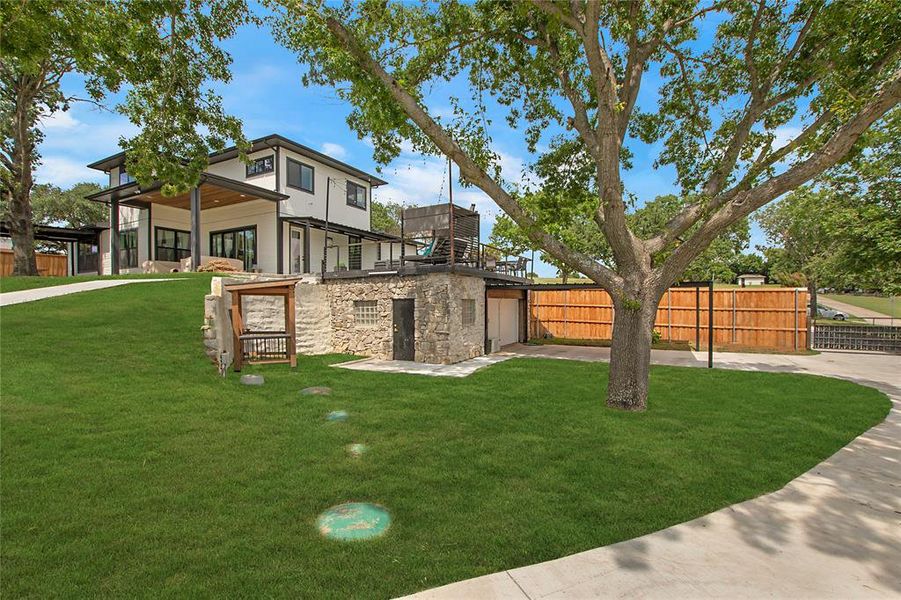 Exterior details and patio area of a home in , Fort Worth (Image 3). Exterior details and patio area of a home in , Fort Worth (Image 3).