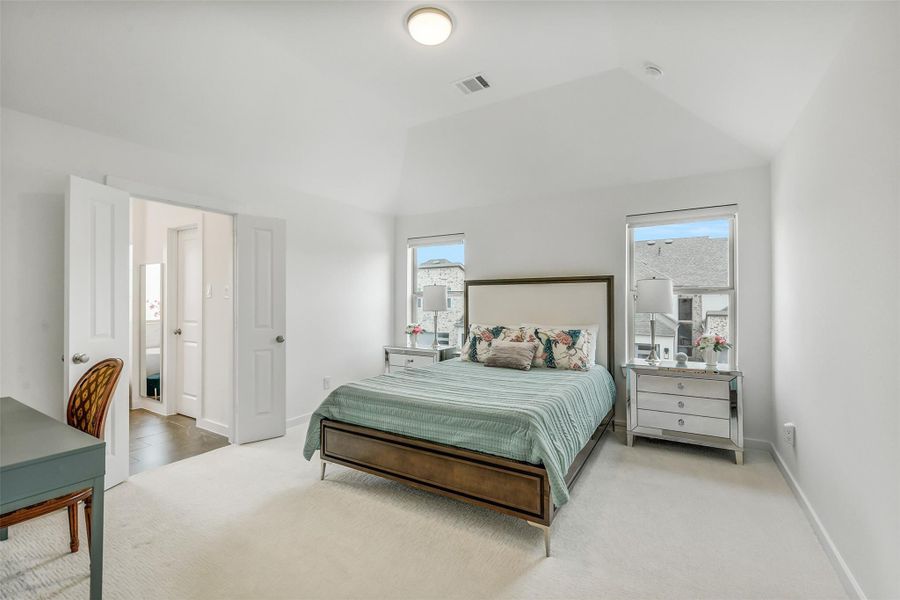 Furnished interior view inside a new home in Bridgeland, Cypress (Image 15). Furnished interior view inside a new home in Bridgeland, Cypress (Image 15).