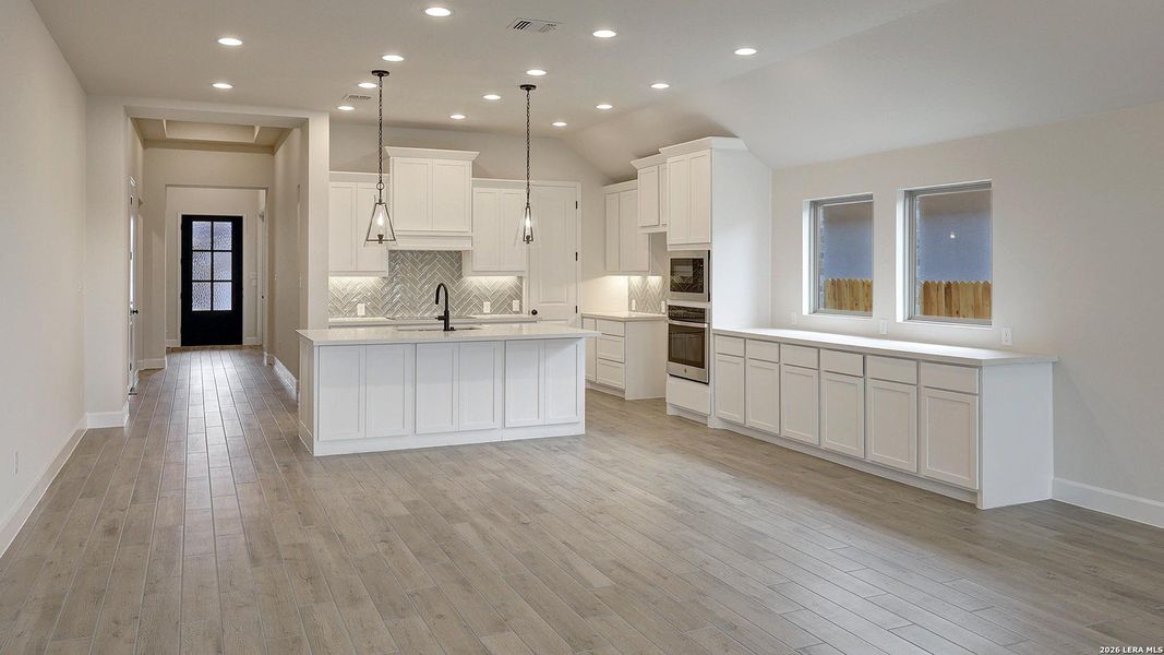 Furnished interior view inside a new home in Alsatian Oaks, Castroville (Image 17).