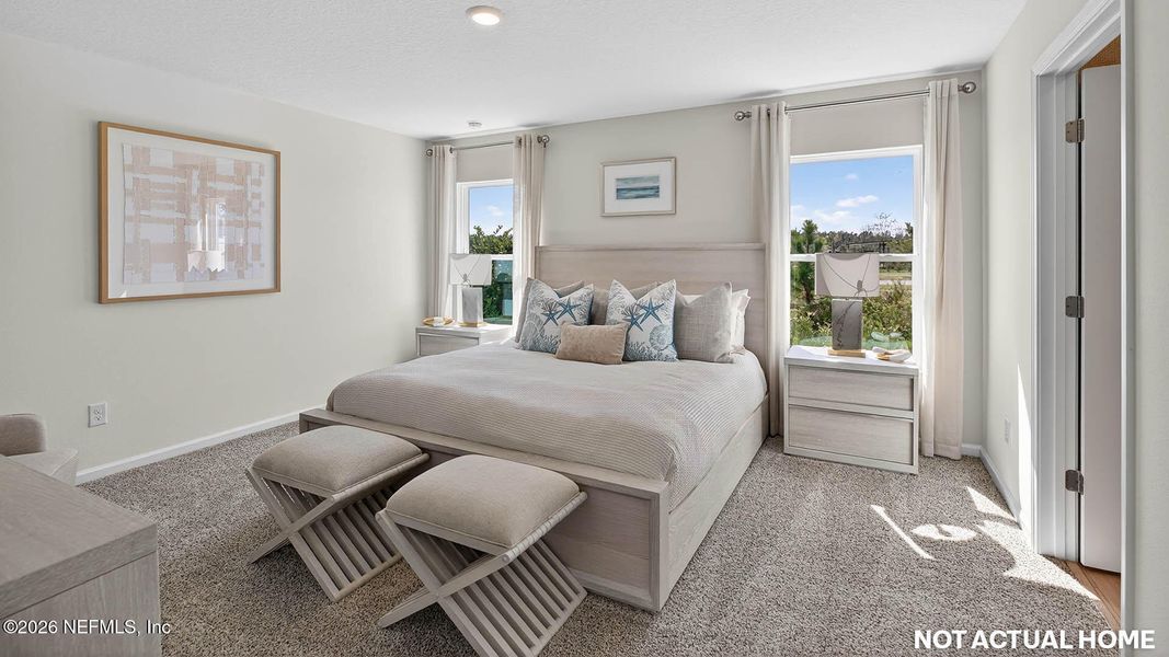 Furnished interior view inside a new home in Sawmill Branch, Palm Coast (Image 13).