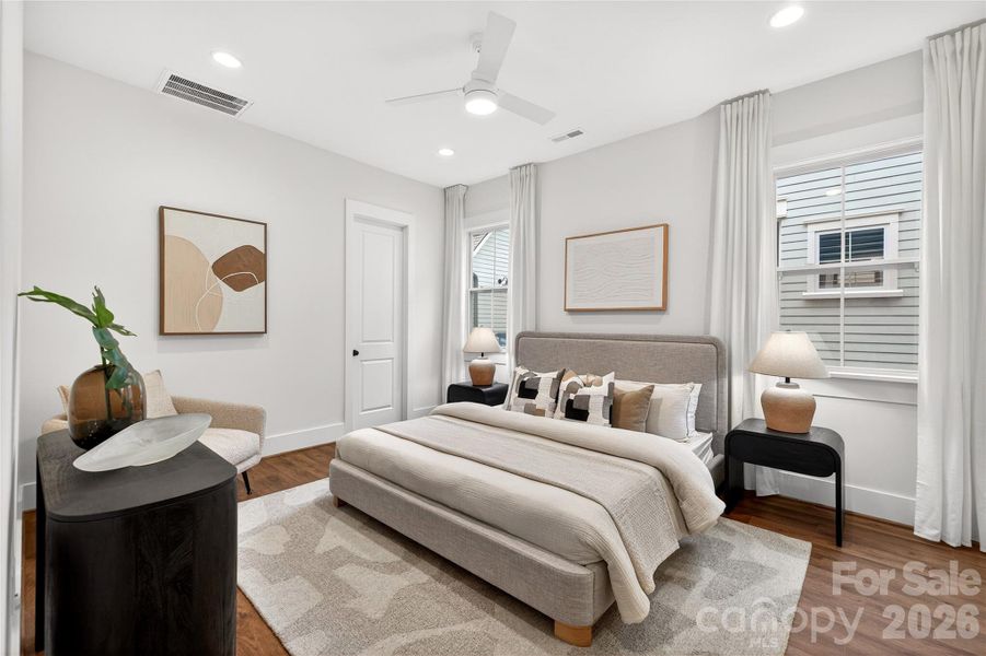 Primary Bedroom on the Lower Level