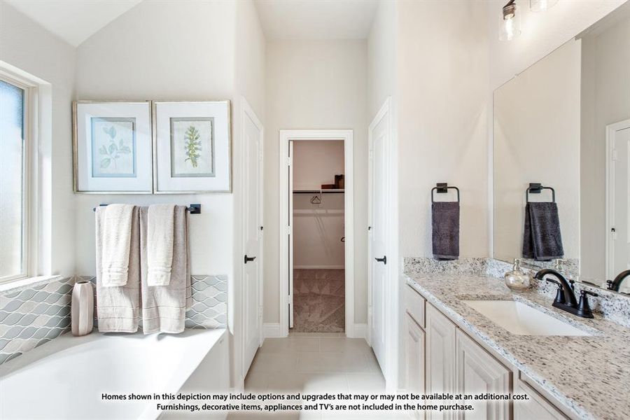 Furnished interior view inside a new home in Hunters Ridge, Crowley (Image 26).