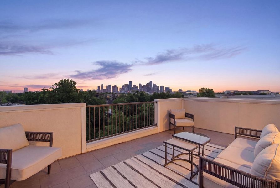 Exterior details and patio area of a home in , Houston (Image 4).
