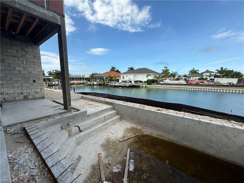 In-progress construction of a new home in , Marco Island, FL (Image 7).