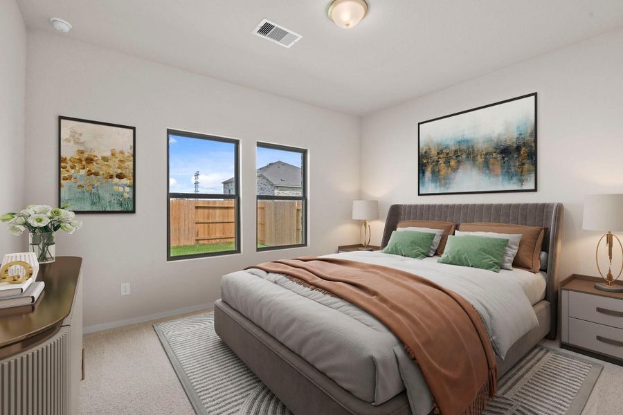 Furnished interior view inside a new home in Windrose Green, Angleton (Image 12).
