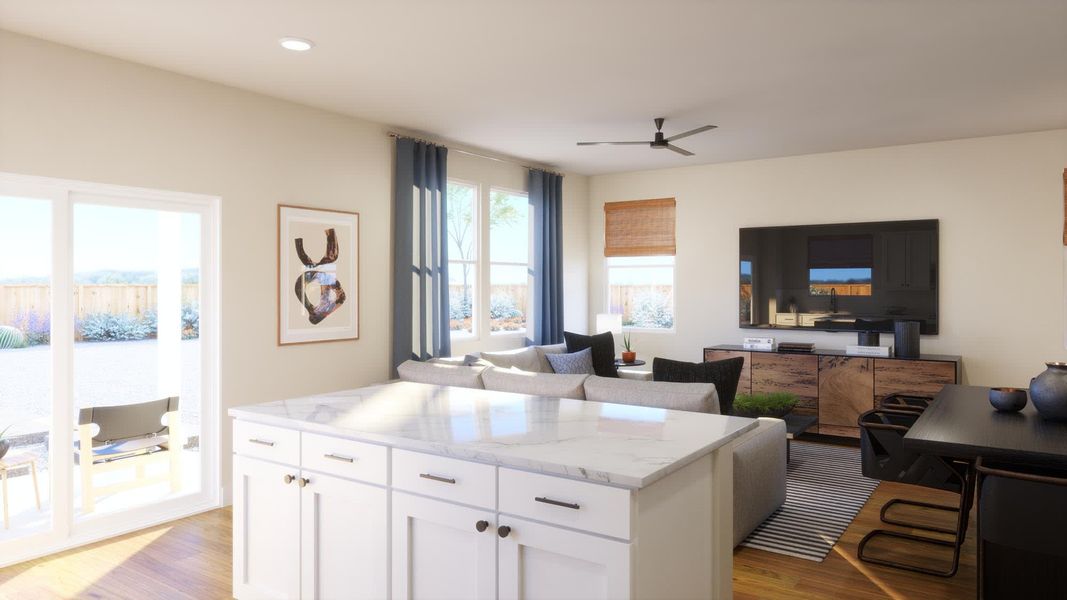 Kitchen | Alexa | Ryegrass Collection – Freedom at Anthem in Kyle, TX by Landsea Homes