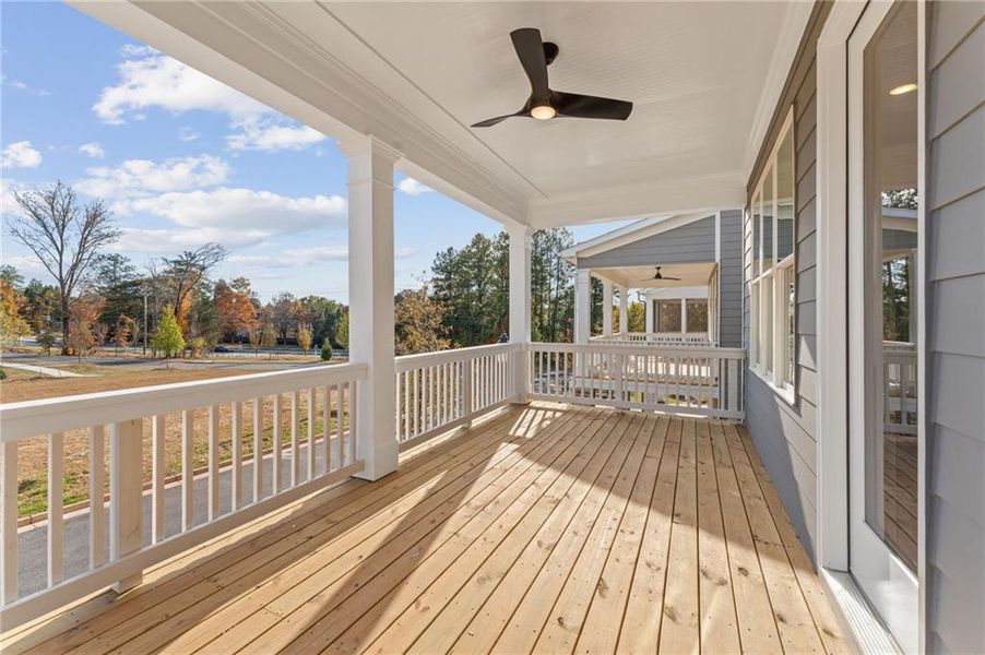 Exterior details and patio area of a home in Archerfield, Smyrna (Image 20).