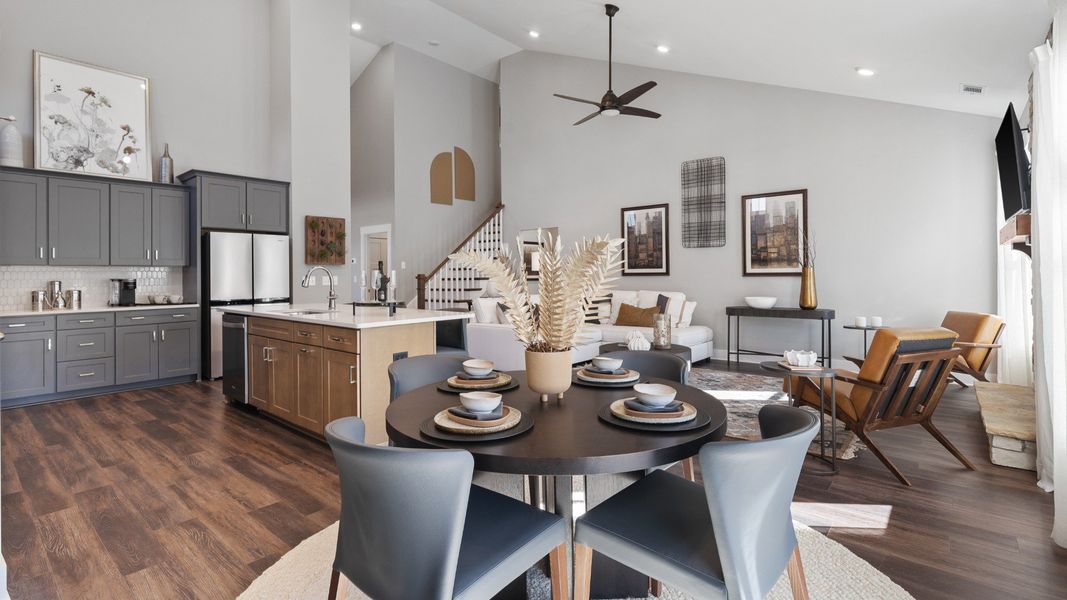 Representative furnished interior of a home built from the Cooper 3 by DRB Homes in Walnut Ridge, Inman (Image 10).