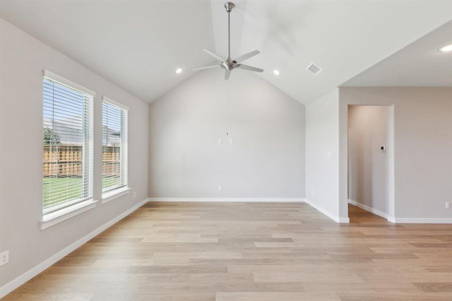 Living room in the Masters home plan by Trophy Signature Homes – REPRESENTATIVE PHOTO Living room in the Masters home plan by Trophy Signature Homes – REPRESENTATIVE PHOTO