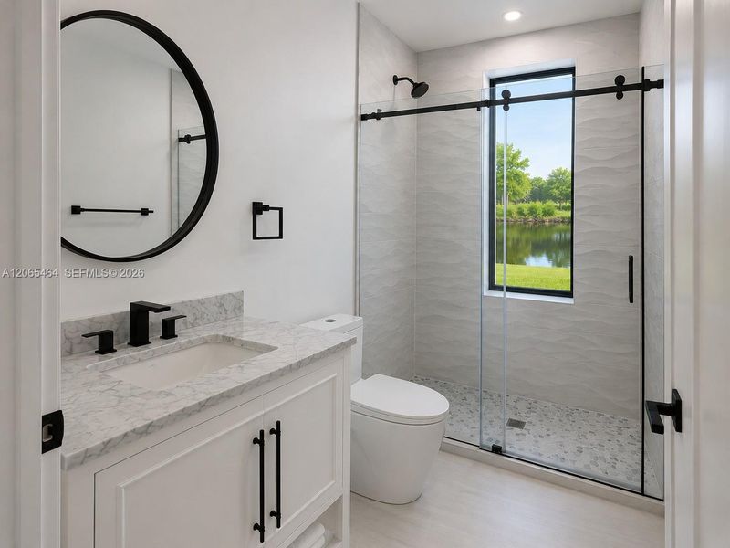 Furnished interior view inside a new home in , Cape Coral (Image 5). Furnished interior view inside a new home in , Cape Coral (Image 5).