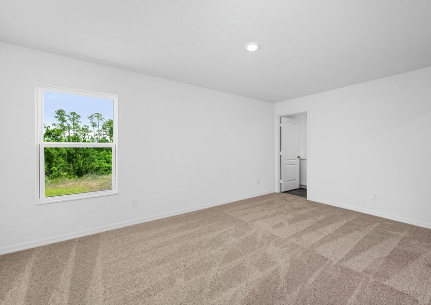 The master bedroom is spacious and has access to its own bathroom The master bedroom is spacious and has access to its own bathroom