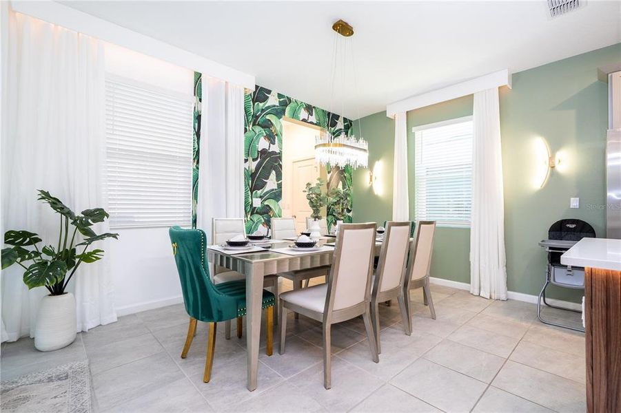 Furnished interior view inside a new home in , Kissimmee (Image 63).
