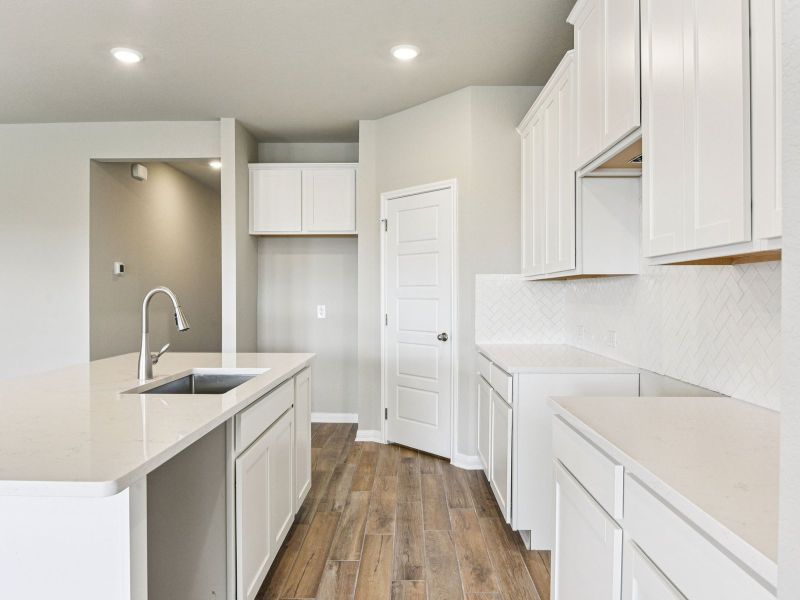 Furnished interior view inside a new home in Comanche Ridge, San Antonio (Image 3).