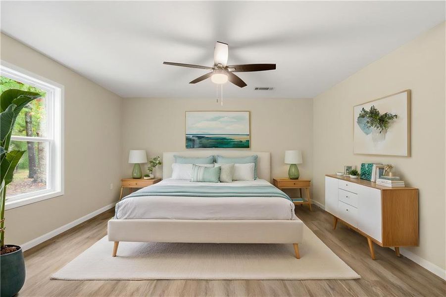 Furnished interior view inside a new home in , Toccoa (Image 8).