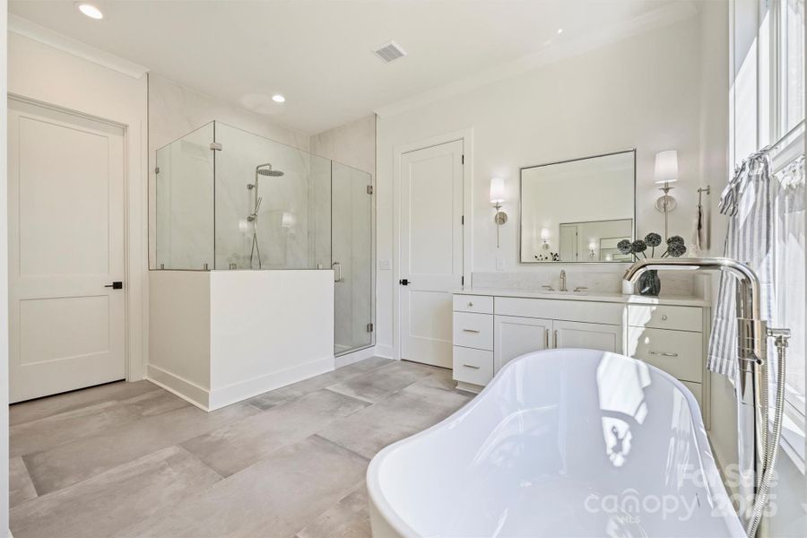 Furnished interior view inside a new home in , Charlotte (Image 9).