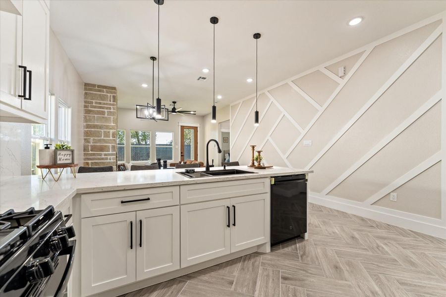 High ceilings with acent wall