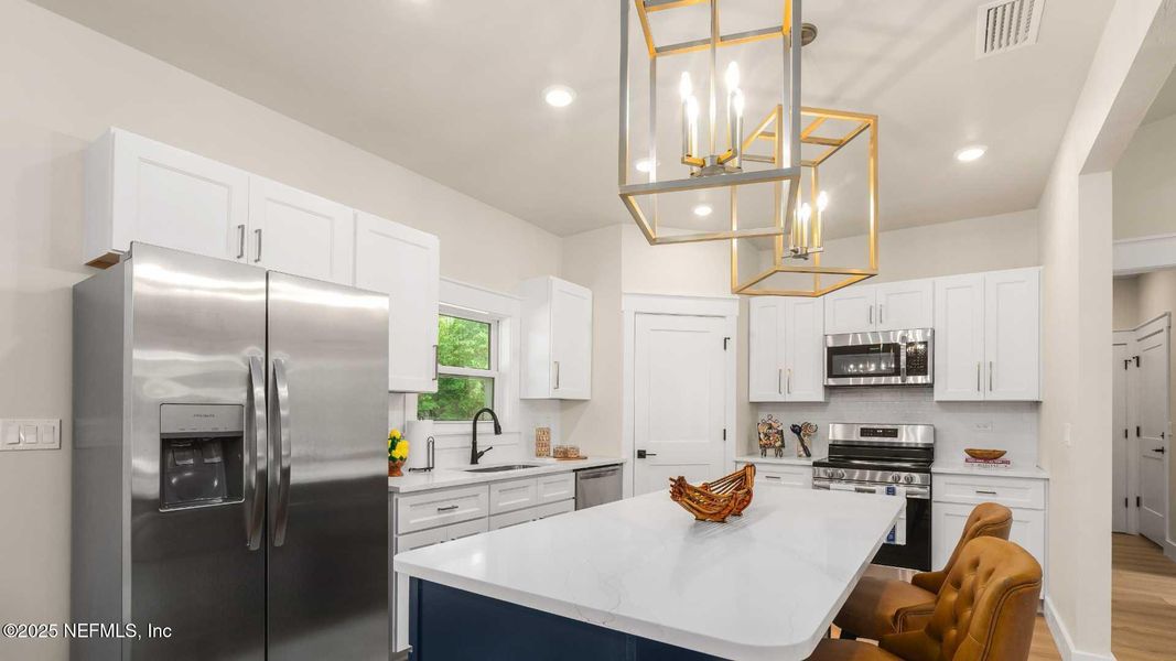 Furnished interior view inside a new home in , Hampton (Image 14).