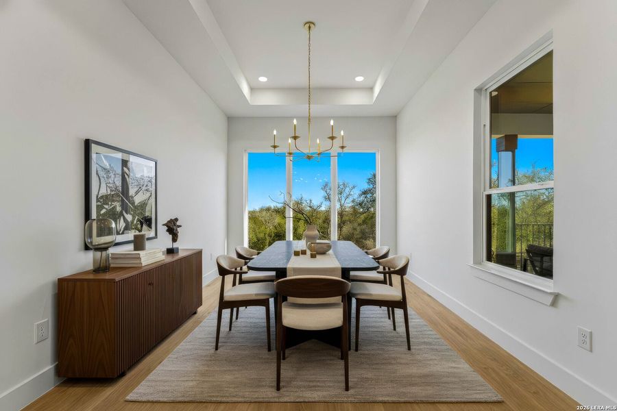 Furnished interior view inside a new home in , New Braunfels (Image 9).