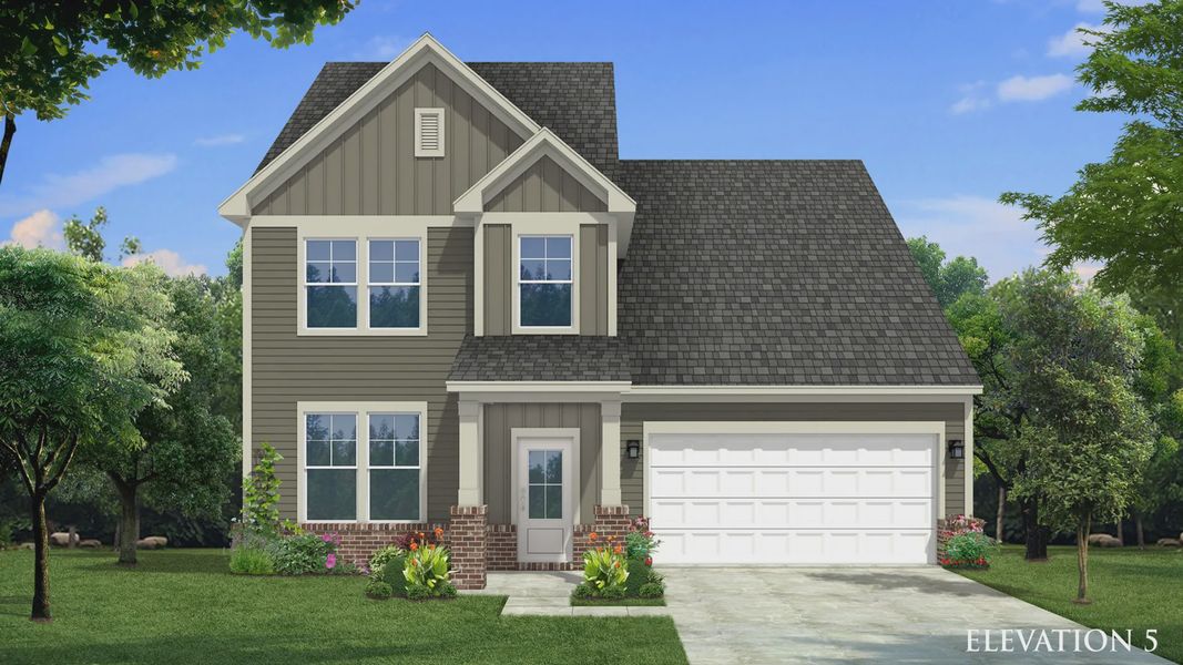 Jordan design at Lakeside Glen by premier builder, DRB Homes, York, SC.