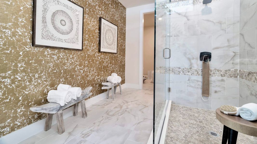 Furnished interior view inside a new home in Lagoon Residences at Epperson, Wesley Chapel (Image 18).