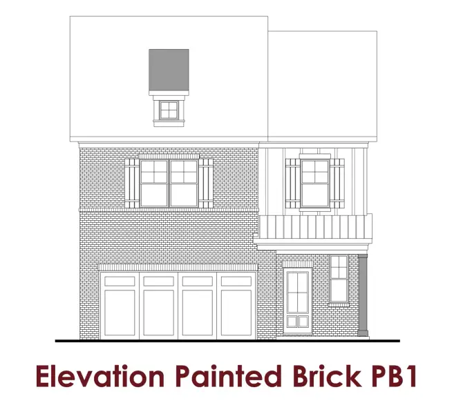 Representative rendering of the exterior for the Holly by Chafin Communities (Image 6).