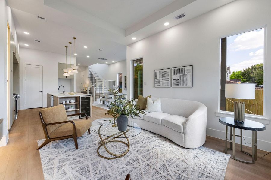 Furnished interior view inside a new home in , Houston (Image 4).